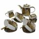 Tea set, "The Kiss" series on a gold background