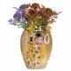 Porcelain vase "The Kiss" series on a gold background