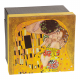 Porcelain Cake set "The Kiss" series on a gold background