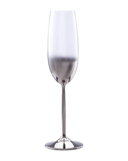 6 Champagne glasses "Smoky"