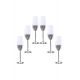 6 Champagne glasses "Smoky"