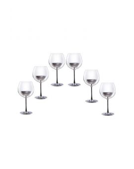 6 red wine glasses "Smoky"