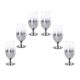 6 Beer glasses "Smoky"