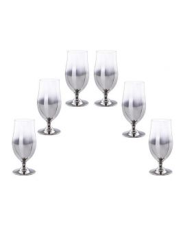 6 Beer glasses "Smoky"
