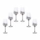 6 white wine glasses "Smoky"