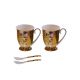 Set of tea cups "The Kiss"