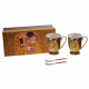 Set of tea cups "The Kiss"