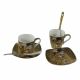 Set of two coffee cups "The Kiss"