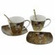 Set of two tea cups "The Kiss"