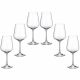 6 bohemia crystal red wine glasses "Strix"