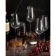 6 bohemia crystal red wine glasses "Strix"
