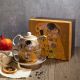 Tea set - single " The Kiss" series on a gold background