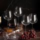 6 bohemia crystal red wine glasses "Strix" 600 ml