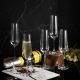 6 Bohemia Crystal  Champagne glasses "Fiora Tori"