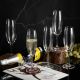 6 Bohemia Crystal  Champagne glasses "Fiora"