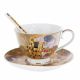 Set of two coffee cups "The Kiss"