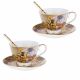 Set of two coffee cups "The Kiss"