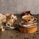 Set of two coffee cups "The Kiss"