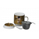Cup for tea "The Kiss" series on a gold background