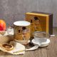 Cup for tea "The Kiss" series on a gold background