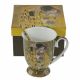 Cup for tea - elegant "The Kiss" series on a gold background