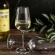 6 bohemia crystal white wine glasses "Strix"