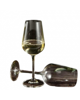 6 bohemia crystal white wine glasses "Strix"