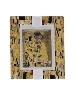 Ashtray "The Kiss" series on a gold background