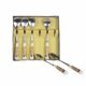 Set of teaspoons "The Kiss" series on a gold background