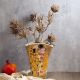 Porcelain vase "The Kiss" series on a gold background - 20cm