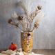 Porcelain vase "The Kiss" series on a gold background - 22cm