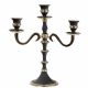 Candlestick Black / Golden, 30CM
