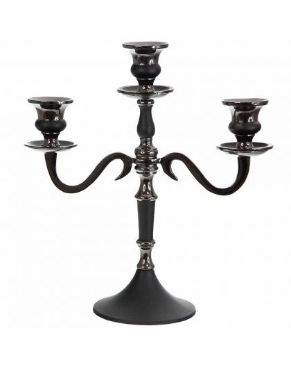 Candlestick Black, 30CM