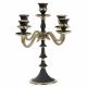 Candlestick Black / Golden, 5 candles
