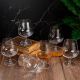 6 Bohemia Crystal Cognac glasses "Strix"