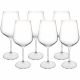 6 bohemia crystal red wine glasses "Strix" 580ml