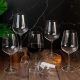 6 bohemia crystal red wine glasses "Strix" 580ml