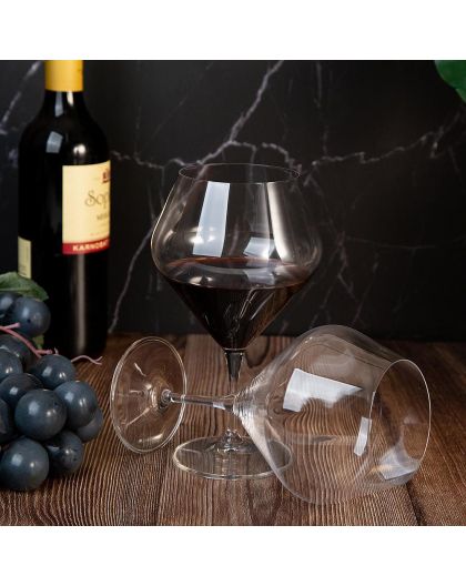 6 bohemia crystal red wine glasses "Gavia" 610ml