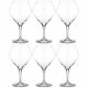 6 bohemia crystal red wine glasses "Gavia" 610ml