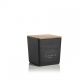Candle in black mat glass Habana Tabacco