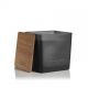 Candle in black mat glass Habana Tabacco