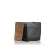 Candle in black mat glass Habana Tabacco