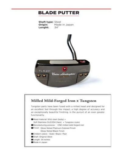 ГОЛФ MALLET PUTTER Tonino Lamborghini