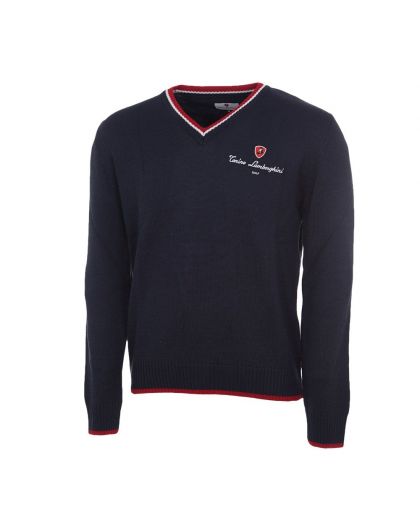 KNIT SWEATER WITH ELBOW PATCHES Tonino Lamborghini