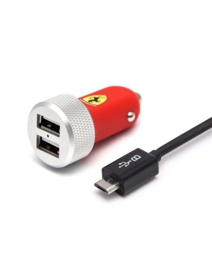 зарядно за кола с два USB изхода - FERRARI