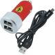 зарядно за кола с два USB изхода - FERRARI